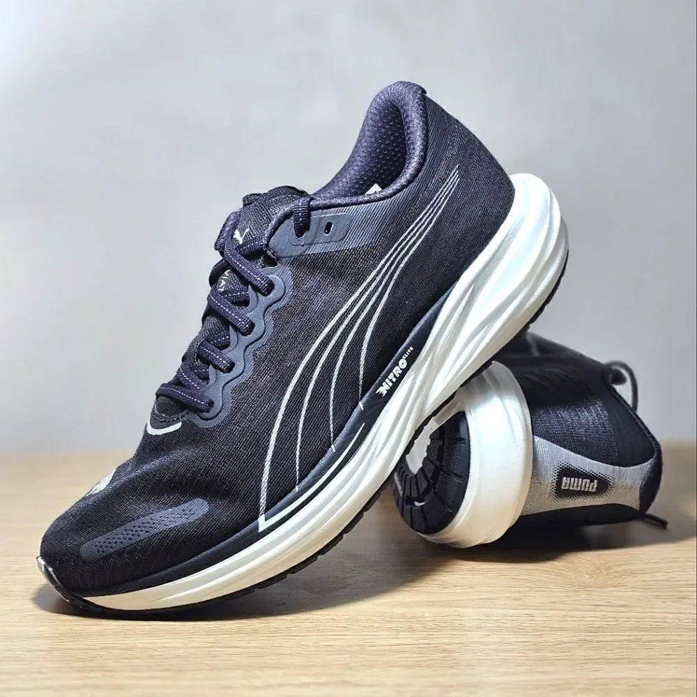 Puma Deviate Nitro 2 Elite Men's Running Shoes Black White 11 PWRPLATE New SE